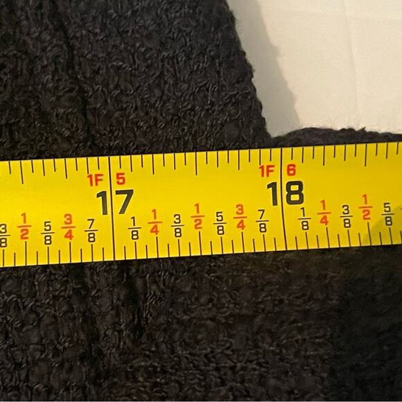 LOFT Black Raw Edge Woven Career Academia Jacket Blazer NWT Size 6 - Picture 12 of 13